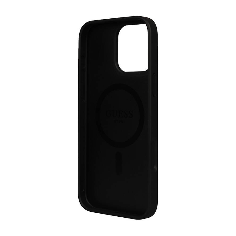 Apple iPhone 16 Pro Max Kılıf Guess Orjinal Lisanslı M-safe Şarj Özellikli Small 4G Classic Kapak - 7