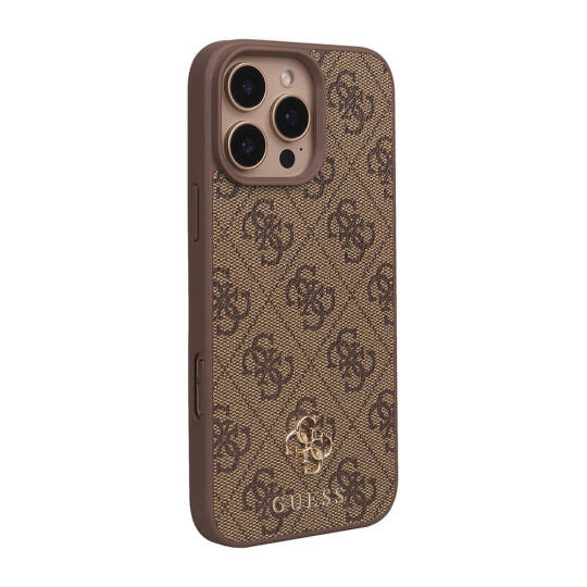 Apple iPhone 16 Pro Max Kılıf Guess Orjinal Lisanslı M-safe Şarj Özellikli Small 4G Classic Kapak - 12