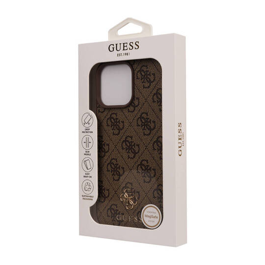 Apple iPhone 16 Pro Max Kılıf Guess Orjinal Lisanslı M-safe Şarj Özellikli Small 4G Classic Kapak - 14