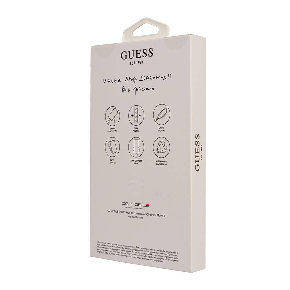 Apple iPhone 16 Pro Max Kılıf Guess Orjinal Lisanslı M-safe Şarj Özellikli Small 4G Classic Kapak - 15