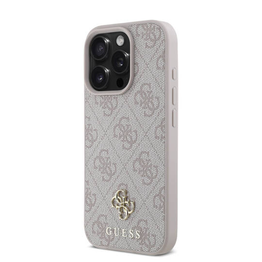 Apple iPhone 16 Pro Max Kılıf Guess Orjinal Lisanslı M-safe Şarj Özellikli Small 4G Classic Kapak - 16