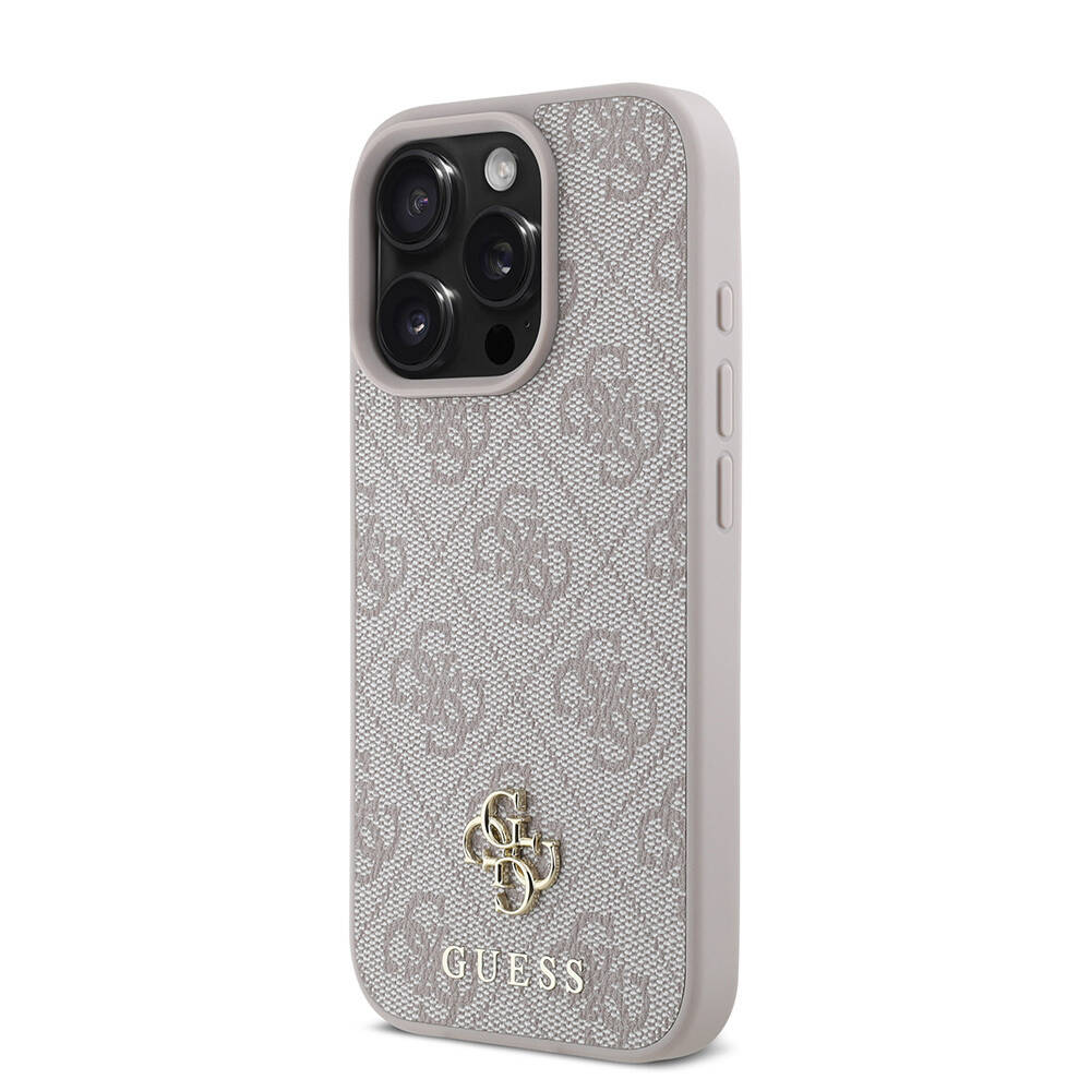 Apple iPhone 16 Pro Max Kılıf Guess Orjinal Lisanslı M-safe Şarj Özellikli Small 4G Classic Kapak - 16