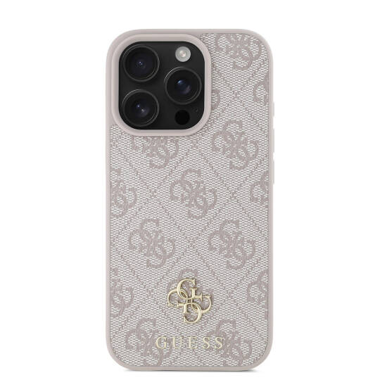 Apple iPhone 16 Pro Max Kılıf Guess Orjinal Lisanslı M-safe Şarj Özellikli Small 4G Classic Kapak - 17