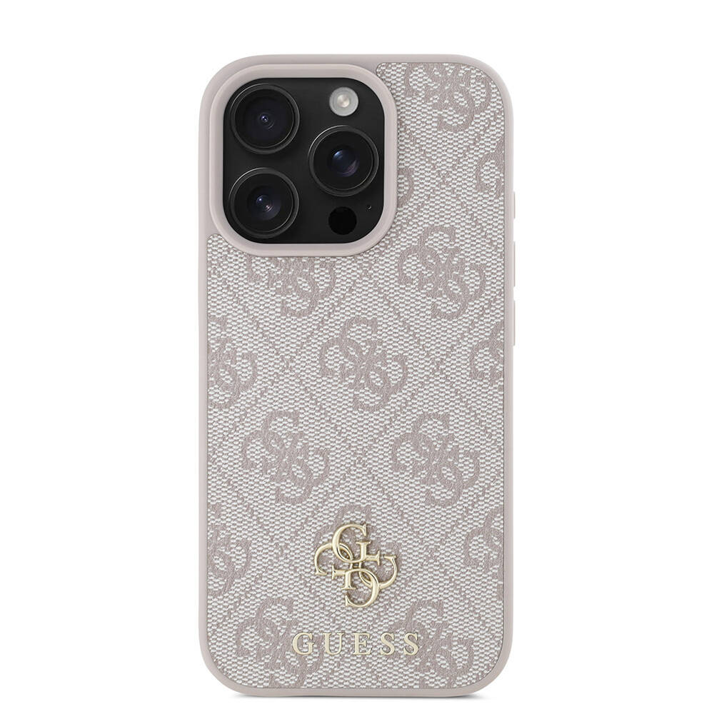 Apple iPhone 16 Pro Max Kılıf Guess Orjinal Lisanslı M-safe Şarj Özellikli Small 4G Classic Kapak - 17