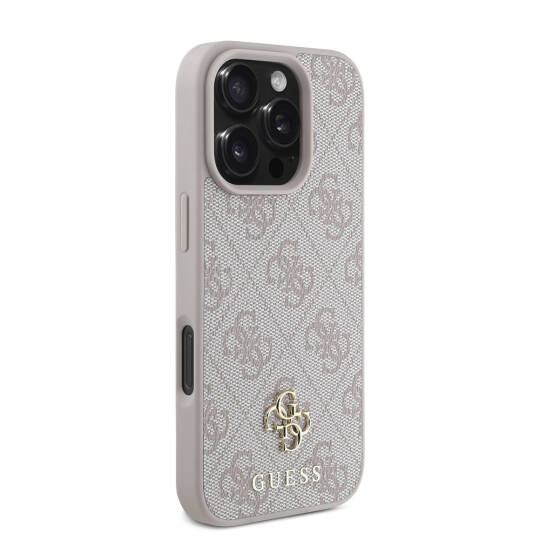 Apple iPhone 16 Pro Max Kılıf Guess Orjinal Lisanslı M-safe Şarj Özellikli Small 4G Classic Kapak - 18