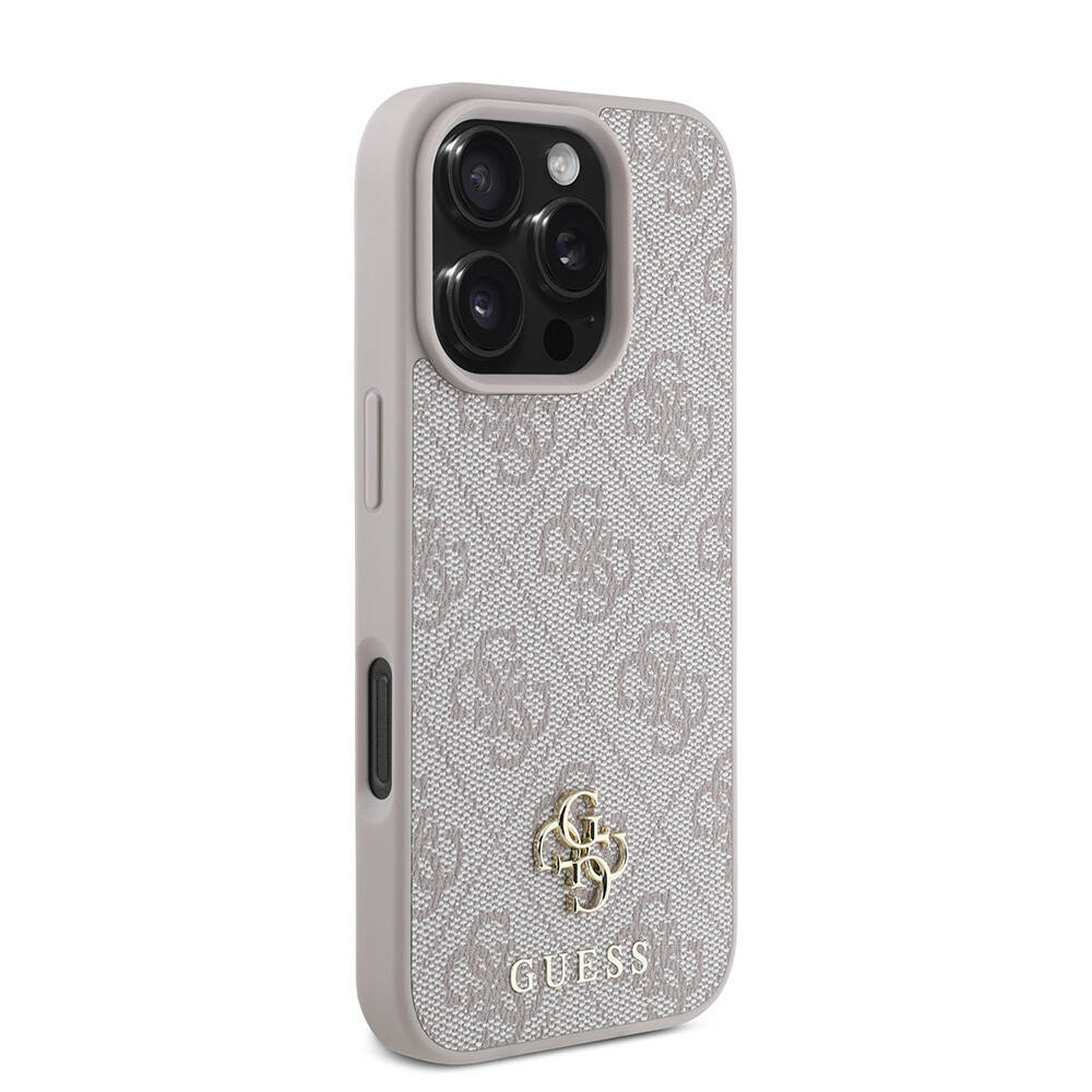 Apple iPhone 16 Pro Max Kılıf Guess Orjinal Lisanslı M-safe Şarj Özellikli Small 4G Classic Kapak - 18
