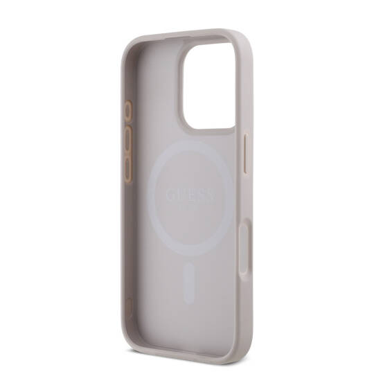 Apple iPhone 16 Pro Max Kılıf Guess Orjinal Lisanslı M-safe Şarj Özellikli Small 4G Classic Kapak - 21