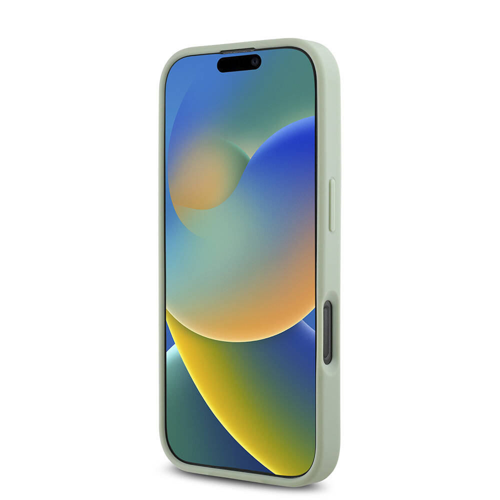 Apple iPhone 16 Pro Max Kılıf Guess Orjinal Lisanslı M-safe Şarj Özellikli Yazı Logolu Grained Kapak - 23