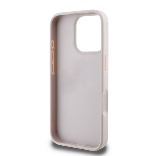 Apple iPhone 16 Pro Max Kılıf Guess Orjinal Lisanslı PU Deri Şerit Logo Dizaynlı Kapak - 14