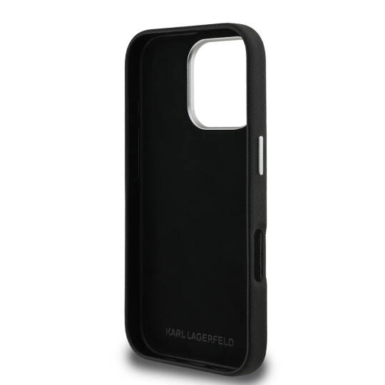 Apple iPhone 16 Pro Max Kılıf Karl Lagerfeld Orjinal Lisanslı K&C Heads Pin Kapak - 16