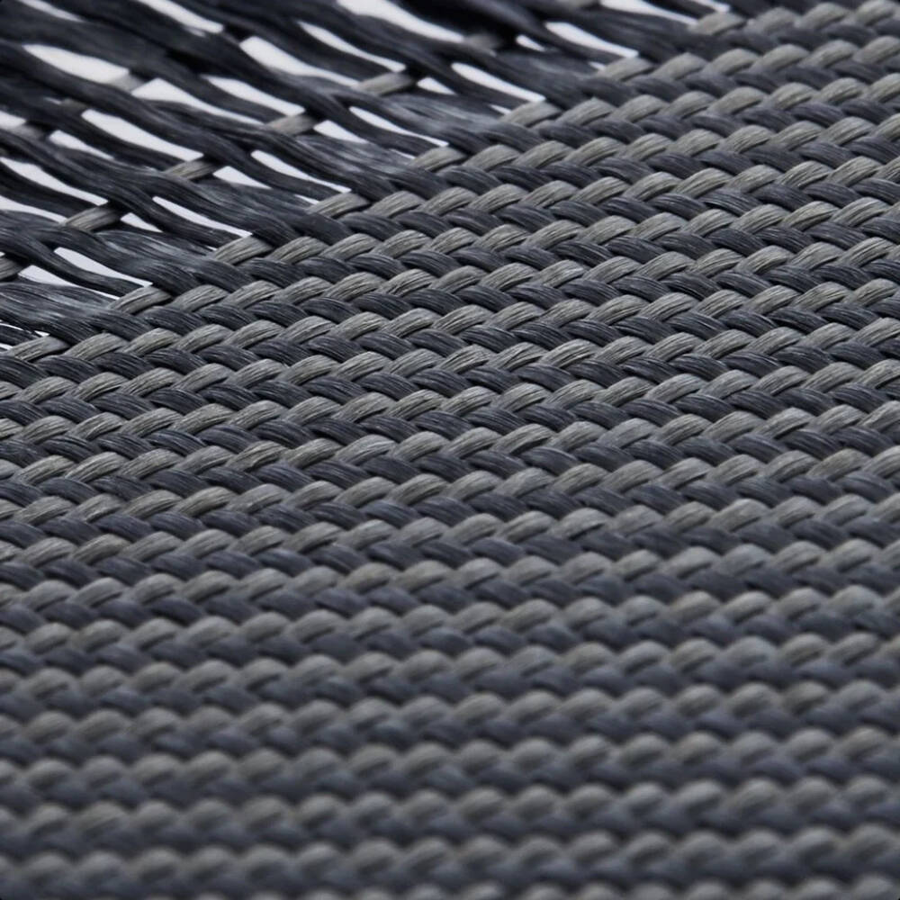 Apple iPhone 16 Pro Max Kılıf M-safe Şarj Özellikli 600D Aramid Karbon Fiber Pitaka Ultra-Slim Classic Serisi Black-Grey Twill Kapak - 11