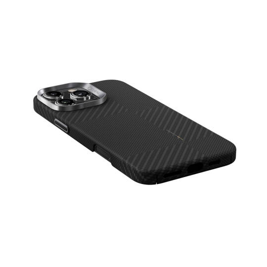 Apple iPhone 16 Pro Max Kılıf M-safe Şarj Özellikli 600D Metal Kamera Çerçeveli Raptic Aramid Karbon Fiber Croxx Mondrian Serisi Kapak - 4