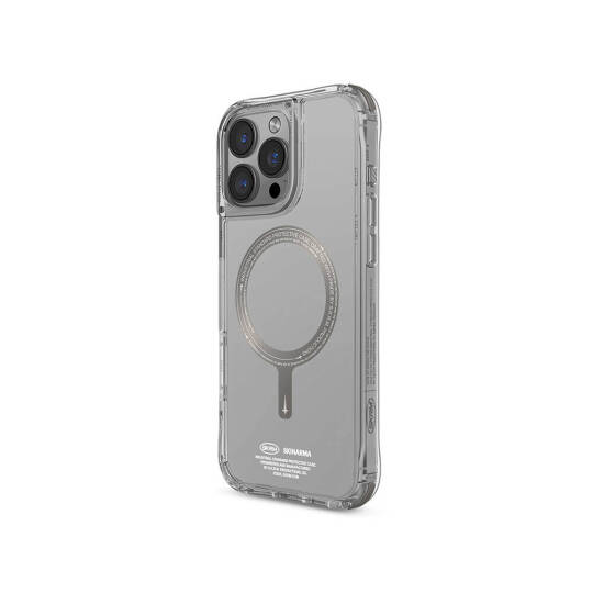 Apple iPhone 16 Pro Max Kılıf M-safe Şarj Özellikli Airbagli Şeffaf SkinArma Saido Prime Kapak - 6