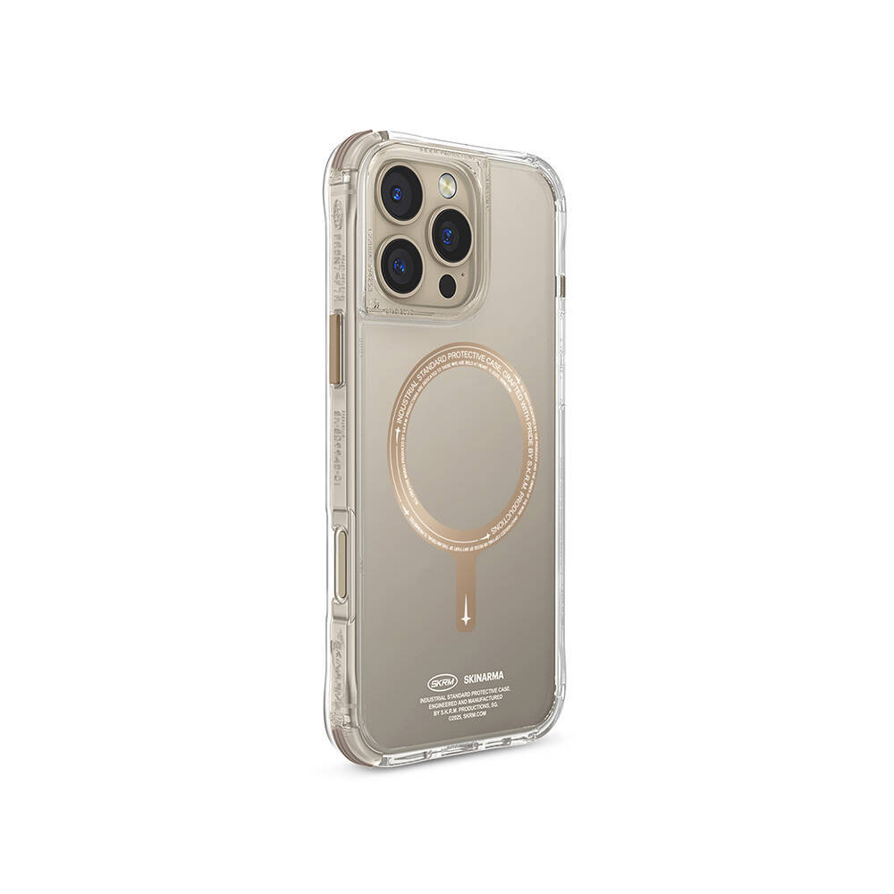 Apple iPhone 16 Pro Max Kılıf M-safe Şarj Özellikli Airbagli Şeffaf SkinArma Saido Prime Kapak - 7