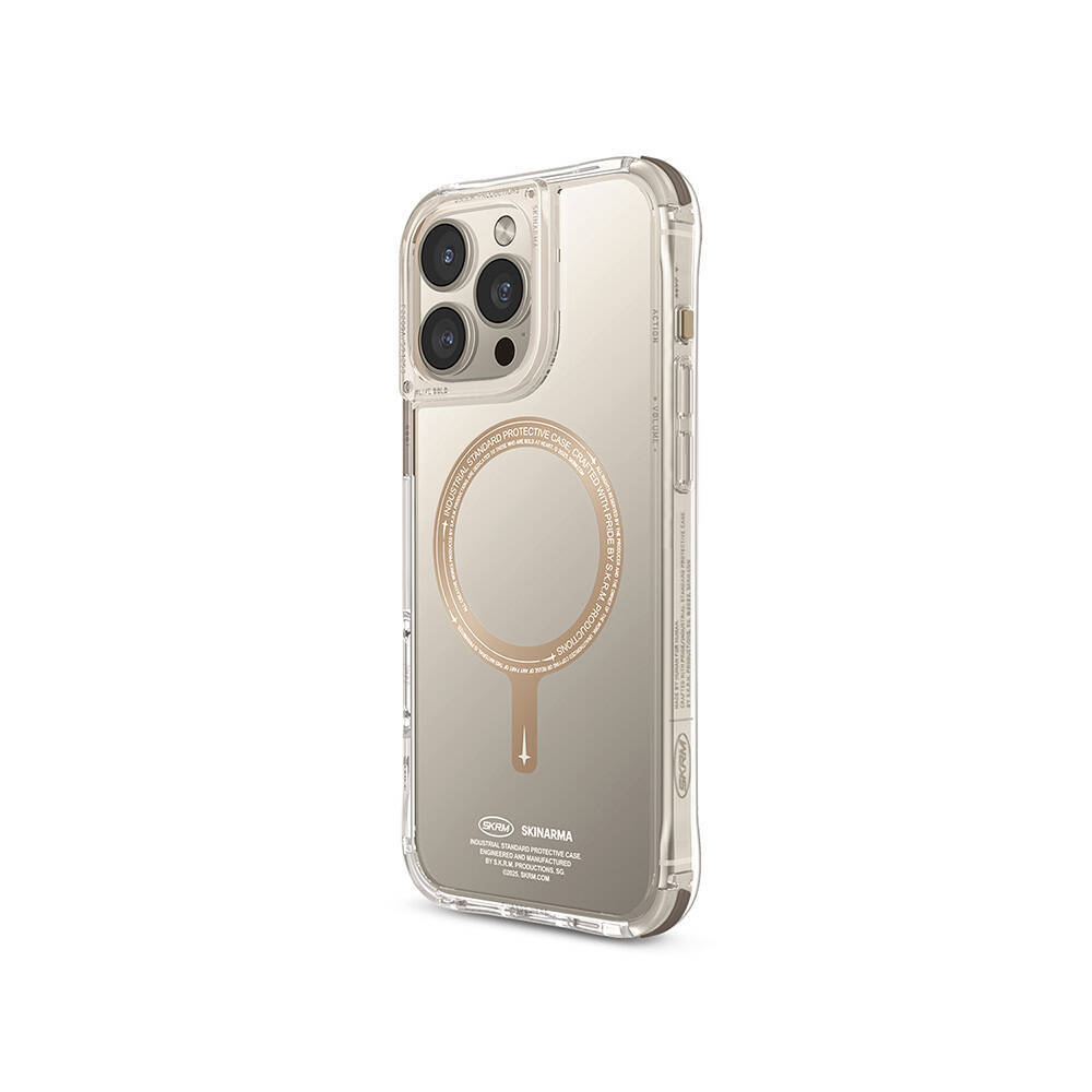 Apple iPhone 16 Pro Max Kılıf M-safe Şarj Özellikli Airbagli Şeffaf SkinArma Saido Prime Kapak - 8