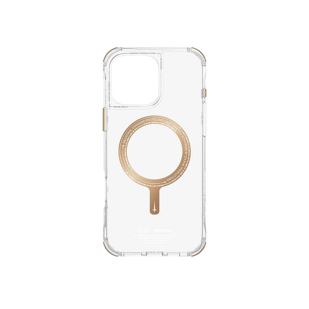Apple iPhone 16 Pro Max Kılıf M-safe Şarj Özellikli Airbagli Şeffaf SkinArma Saido Prime Kapak - 9