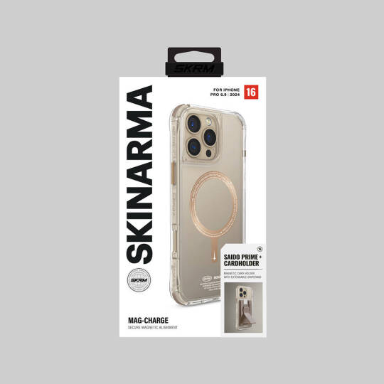 Apple iPhone 16 Pro Max Kılıf M-safe Şarj Özellikli Airbagli Şeffaf SkinArma Saido Prime Kapak - 13