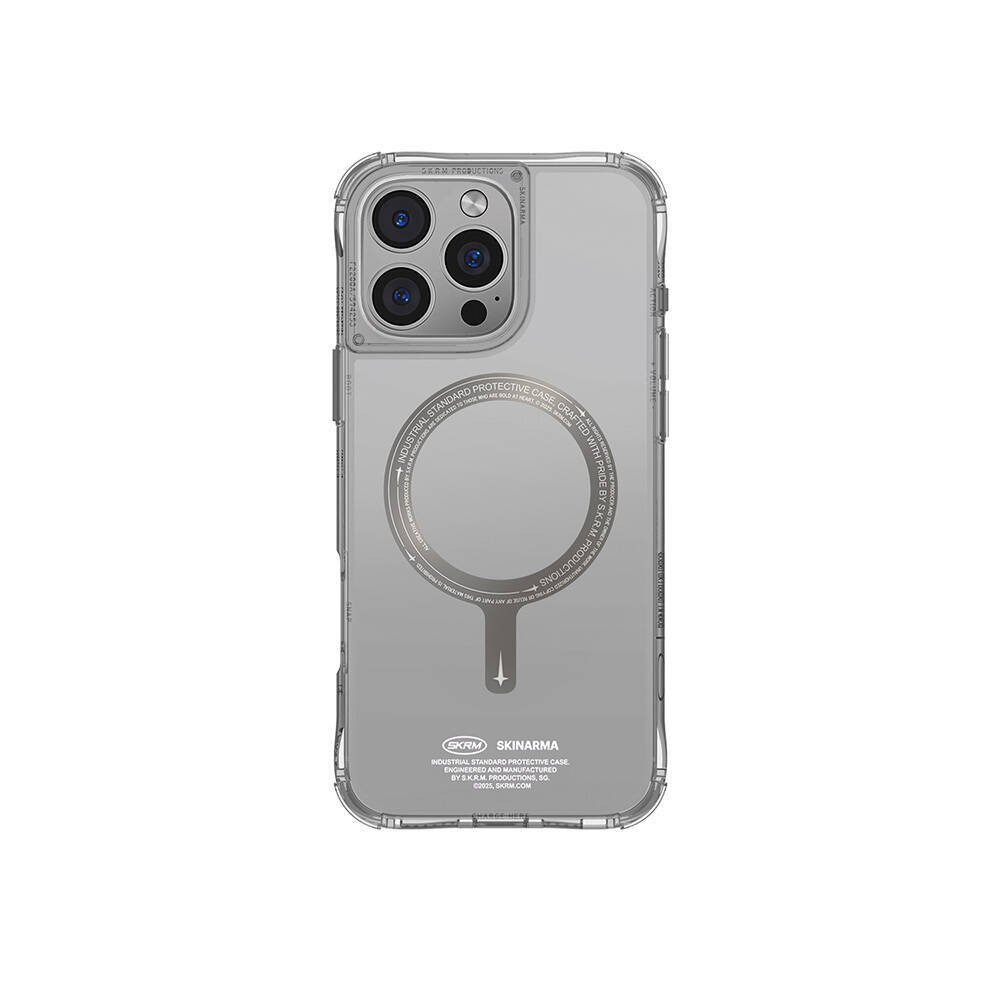 Apple iPhone 16 Pro Max Kılıf M-safe Şarj Özellikli Airbagli Şeffaf SkinArma Saido Prime Kapak - 2