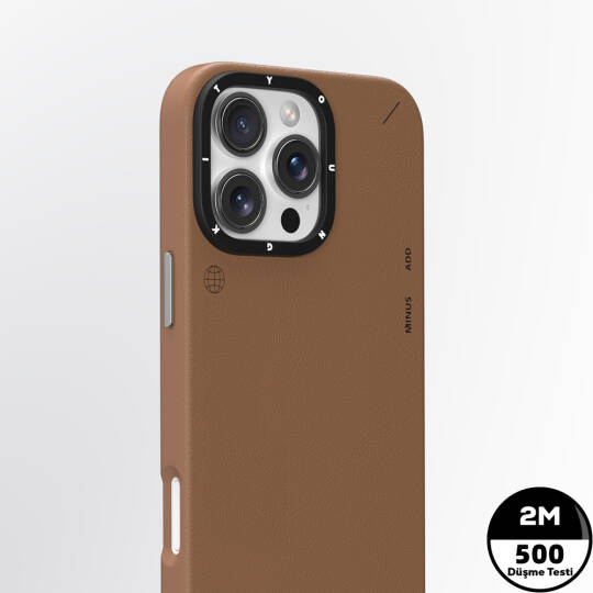 Apple iPhone 16 Pro Max Kılıf M-safe Şarj Özellikli Basit Mat Deri Desenli Youngkit Tech Fashion Serisi Kapak - 8