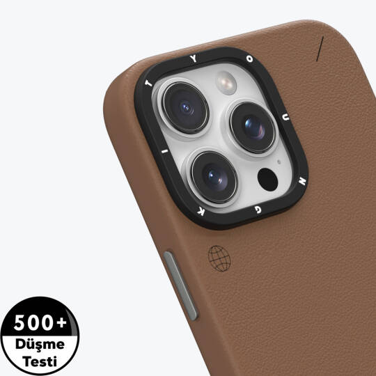 Apple iPhone 16 Pro Max Kılıf M-safe Şarj Özellikli Basit Mat Deri Desenli Youngkit Tech Fashion Serisi Kapak - 10