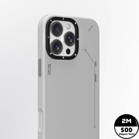 Apple iPhone 16 Pro Max Kılıf M-safe Şarj Özellikli Basit Mat Deri Desenli Youngkit Tech Fashion Serisi Kapak - 11