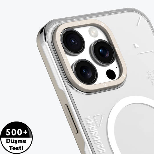 Apple iPhone 16 Pro Max Kılıf M-safe Şarj Özellikli Çıkarılabilir Arka Yüzeyli Youngkit Mecha Kapak - 13