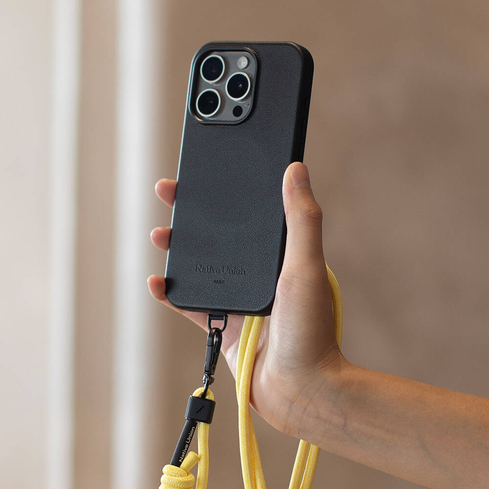 Apple iPhone 16 Pro Max Kılıf M-safe Şarj Özellikli Deri Görünümlü Native Union 2024 Active Serisi Kapak - 8
