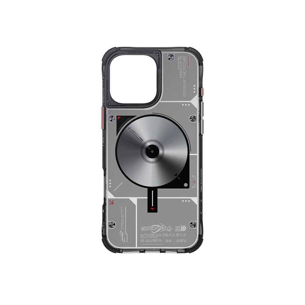 Apple iPhone 16 Pro Max Kılıf M-safe Şarj Özellikli Disk Desenli Airbag Tasarımlı Skinarma Nova Kapak - 15