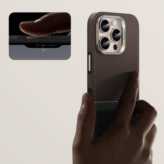 Apple iPhone 16 Pro Max Kılıf M-safe Şarj Özellikli Karbon Fiber Tasarımlı Benks Prestige ArmorPro Kevlar Kapak - 15