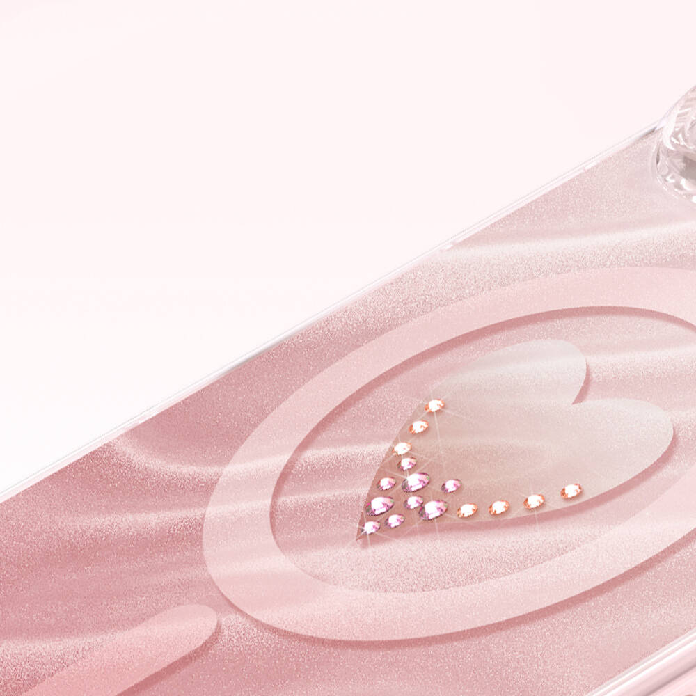 Apple iPhone 16 Pro Max Kılıf M-Safe Şarj Özellikli Orjinal Swarovski Taşlı Zore Paris Rovix Sert PC Kapak - 16
