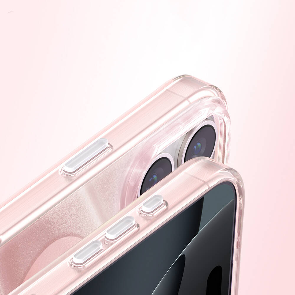 Apple iPhone 16 Pro Max Kılıf M-Safe Şarj Özellikli Orjinal Swarovski Taşlı Zore Paris Rovix Sert PC Kapak - 17