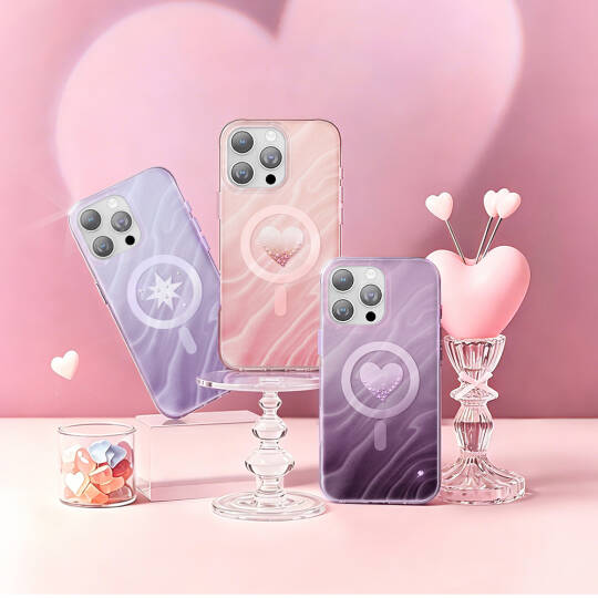 Apple iPhone 16 Pro Max Kılıf M-Safe Şarj Özellikli Orjinal Swarovski Taşlı Zore Paris Rovix Sert PC Kapak - 19