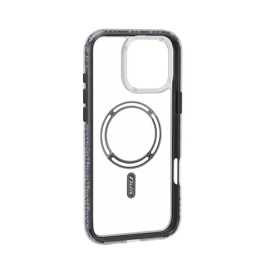 Apple iPhone 16 Pro Max Kılıf M-safe Şarj Özellikli Raptic AirJoy Serisi Boncuk Tasarımlı Şeffaf Kapak - 6