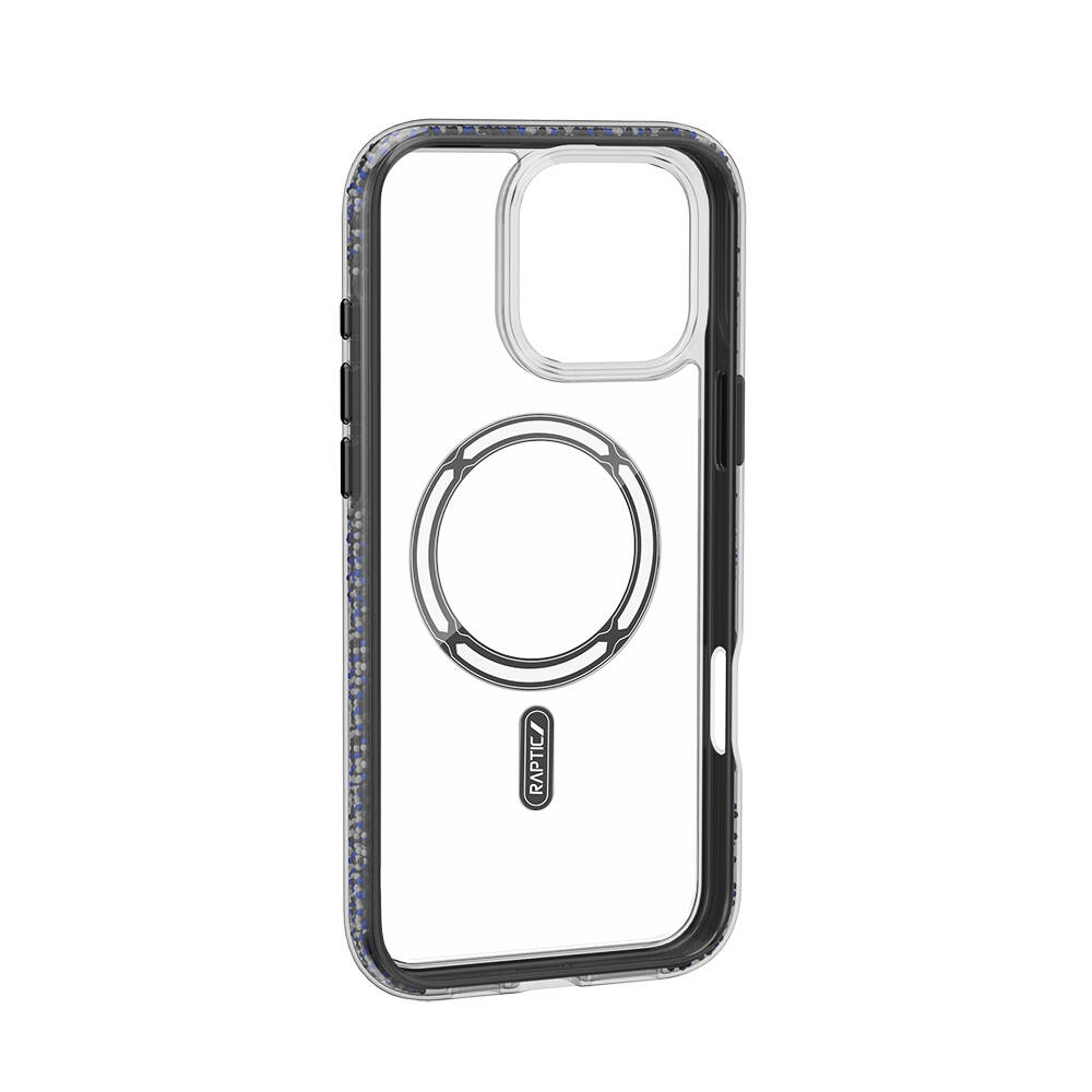 Apple iPhone 16 Pro Max Kılıf M-safe Şarj Özellikli Raptic AirJoy Serisi Boncuk Tasarımlı Şeffaf Kapak - 6