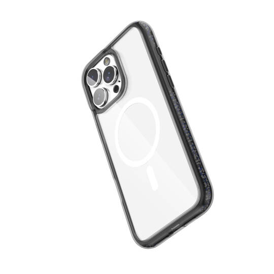 Apple iPhone 16 Pro Max Kılıf M-safe Şarj Özellikli Raptic AirJoy Serisi Boncuk Tasarımlı Şeffaf Kapak - 7