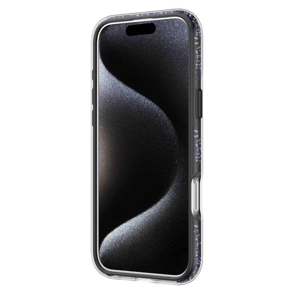 Apple iPhone 16 Pro Max Kılıf M-safe Şarj Özellikli Raptic AirJoy Serisi Boncuk Tasarımlı Şeffaf Kapak - 9
