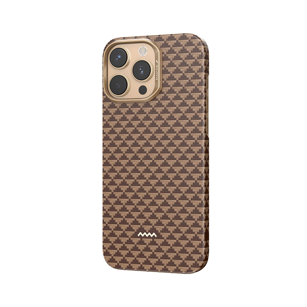 Apple iPhone 16 Pro Max Kılıf M-safe Şarj Özellikli Raptic Aramid Skin Origin Serisi Karbon Kapak - 5