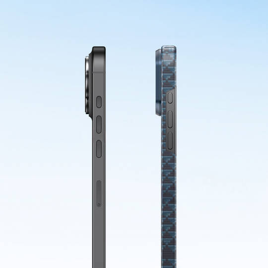 Apple iPhone 16 Pro Max Kılıf M-safe Şarj Özellikli Raptic Aramid Skin Origin Serisi Karbon Kapak - 22