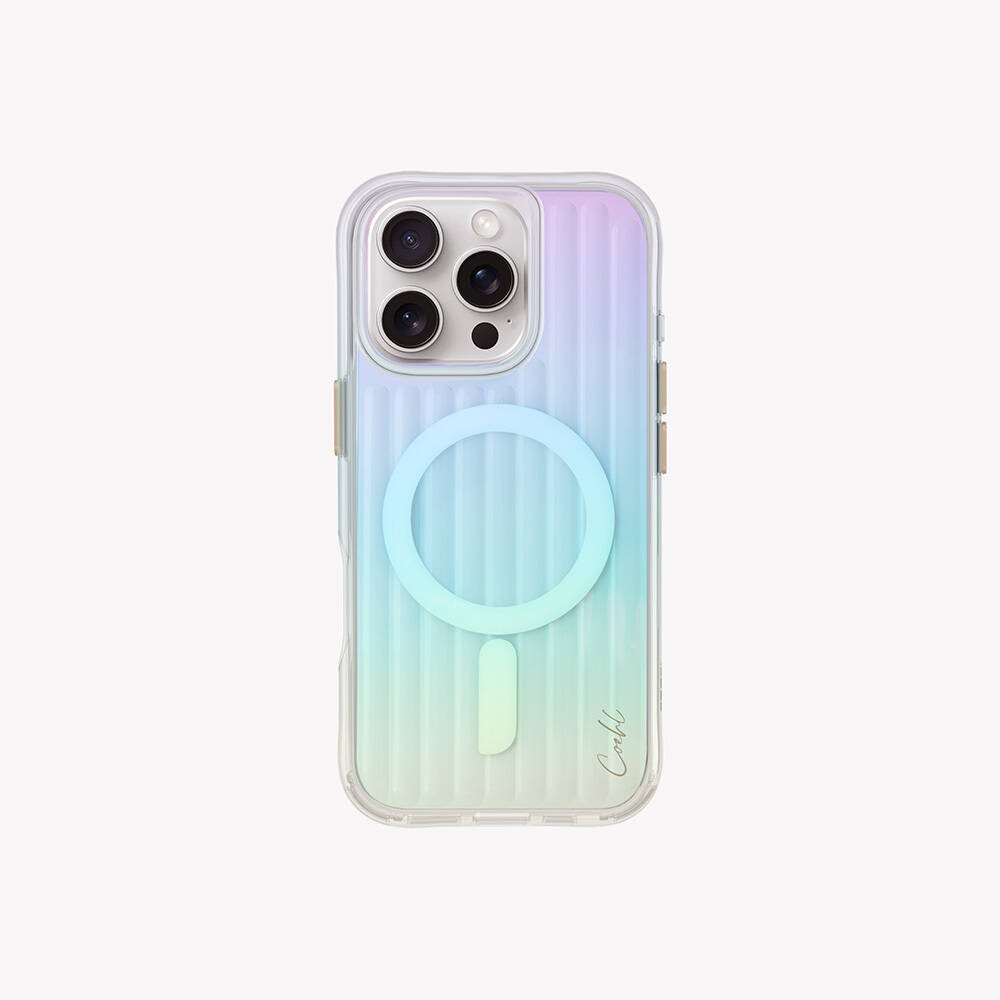 Apple iPhone 16 Pro Max Kılıf M-safe Şarj Özellikli Renk Geçişli Askı Aparatlı Coehl Linear Kapak - 2