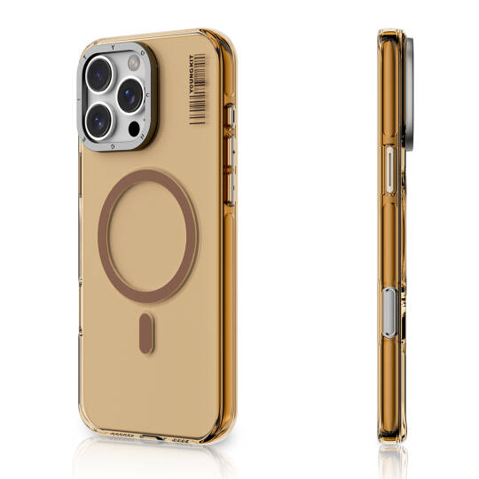 Apple iPhone 16 Pro Max Kılıf M-safe Şarj Özellikli Şeffaf Youngkit Crystal Shield Serisi Kapak - 7
