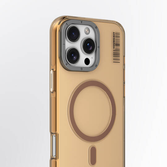 Apple iPhone 16 Pro Max Kılıf M-safe Şarj Özellikli Şeffaf Youngkit Crystal Shield Serisi Kapak - 10