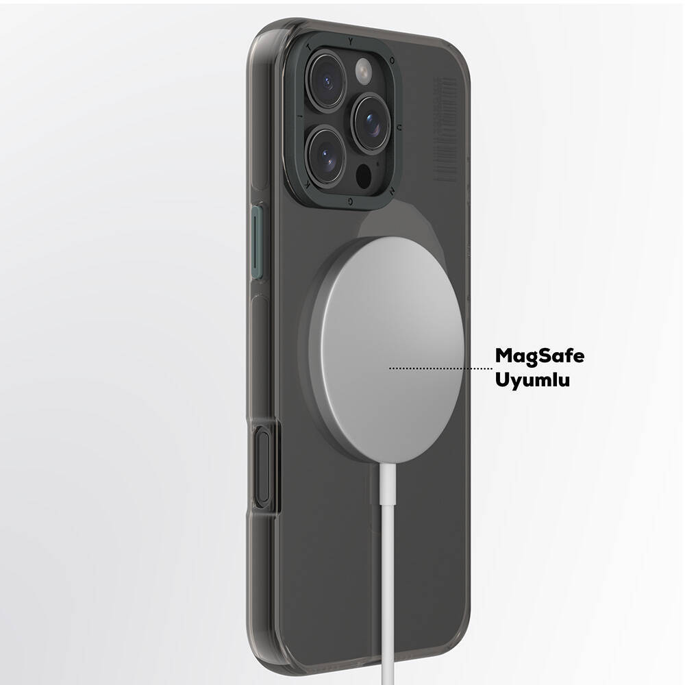 Apple iPhone 16 Pro Max Kılıf M-safe Şarj Özellikli Şeffaf Youngkit Crystal Shield Serisi Kapak - 11