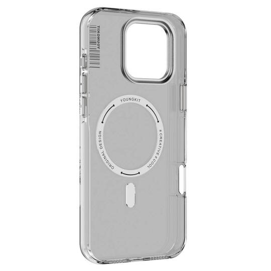 Apple iPhone 16 Pro Max Kılıf M-safe Şarj Özellikli Şeffaf Youngkit Crystal Shield Serisi Kapak - 12