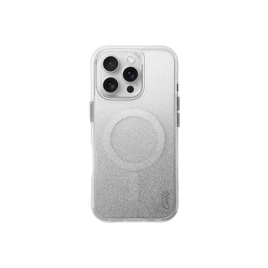 Apple iPhone 16 Pro Max Kılıf M-safe Şarj Özellikli Simli Arka Yüzey Askı Aparatlı Coehl Lumino Kapak - 3