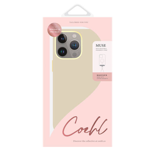 Apple iPhone 16 Pro Max Kılıf M-safe Şarj Özellikli Soft Arka Yüzey Askı İpli Coehl Muse Kapak - 8