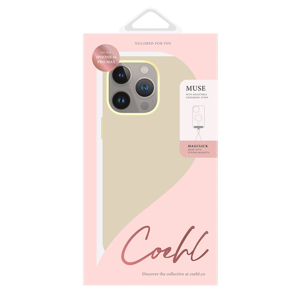 Apple iPhone 16 Pro Max Kılıf M-safe Şarj Özellikli Soft Arka Yüzey Askı İpli Coehl Muse Kapak - 8
