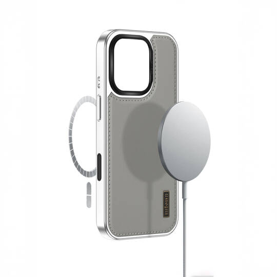 Apple iPhone 16 Pro Max Kılıf M-safe Şarj Özellikli Standlı Leto Kapak - 6