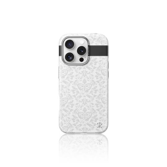Apple iPhone 16 Pro Max Kılıf M-safe Şarj Özellikli Suni Deri Tasarımlı Desenli Pynana Print Serisi Kapak - 2