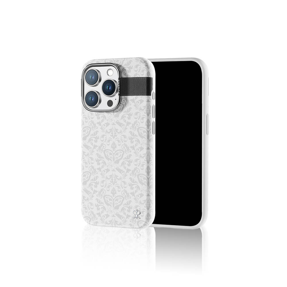 Apple iPhone 16 Pro Max Kılıf M-safe Şarj Özellikli Suni Deri Tasarımlı Desenli Pynana Print Serisi Kapak - 7