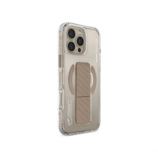 Apple iPhone 16 Pro Max Kılıf M-safe Şarj Özellikli Teknoloji Desenli Standlı Skinarma Axon Kapak - 9